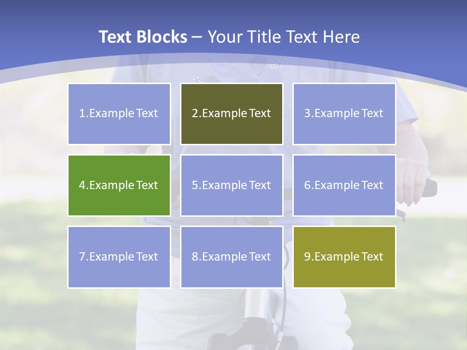 Outside Cycling Person PowerPoint Template