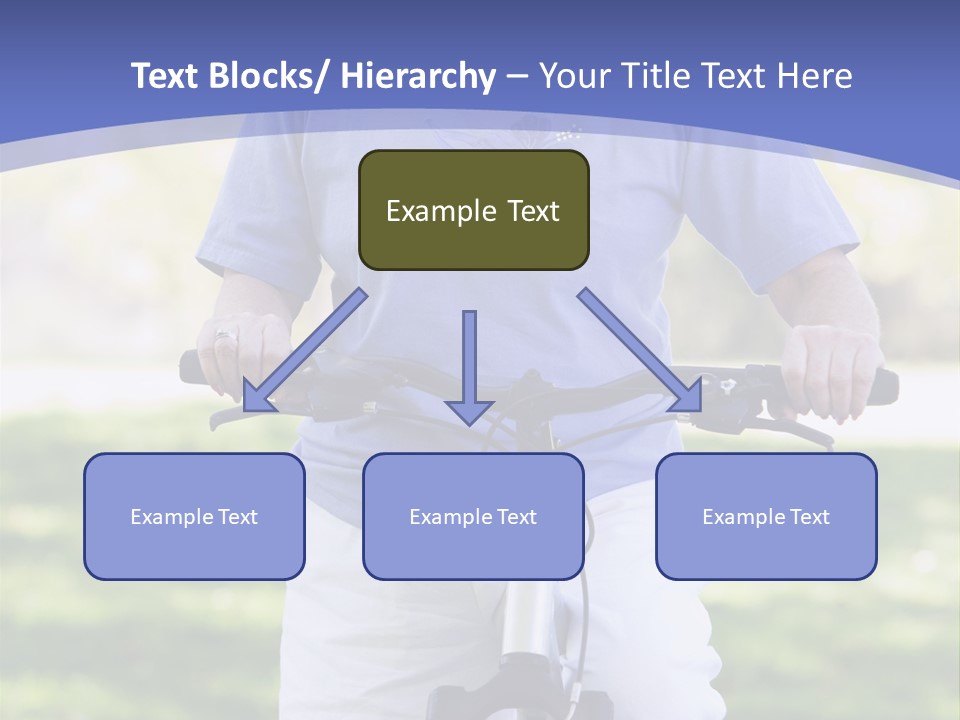 Outside Cycling Person PowerPoint Template