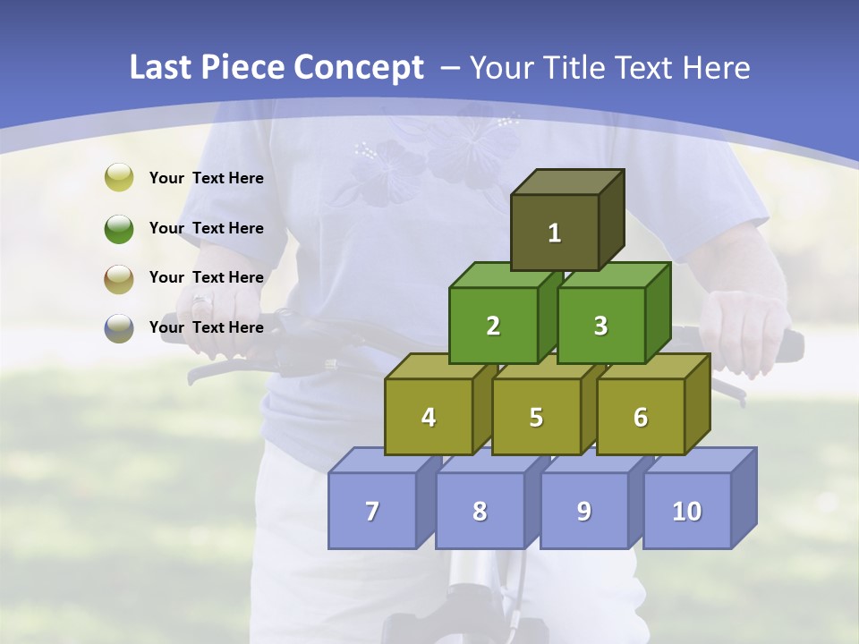 Outside Cycling Person PowerPoint Template