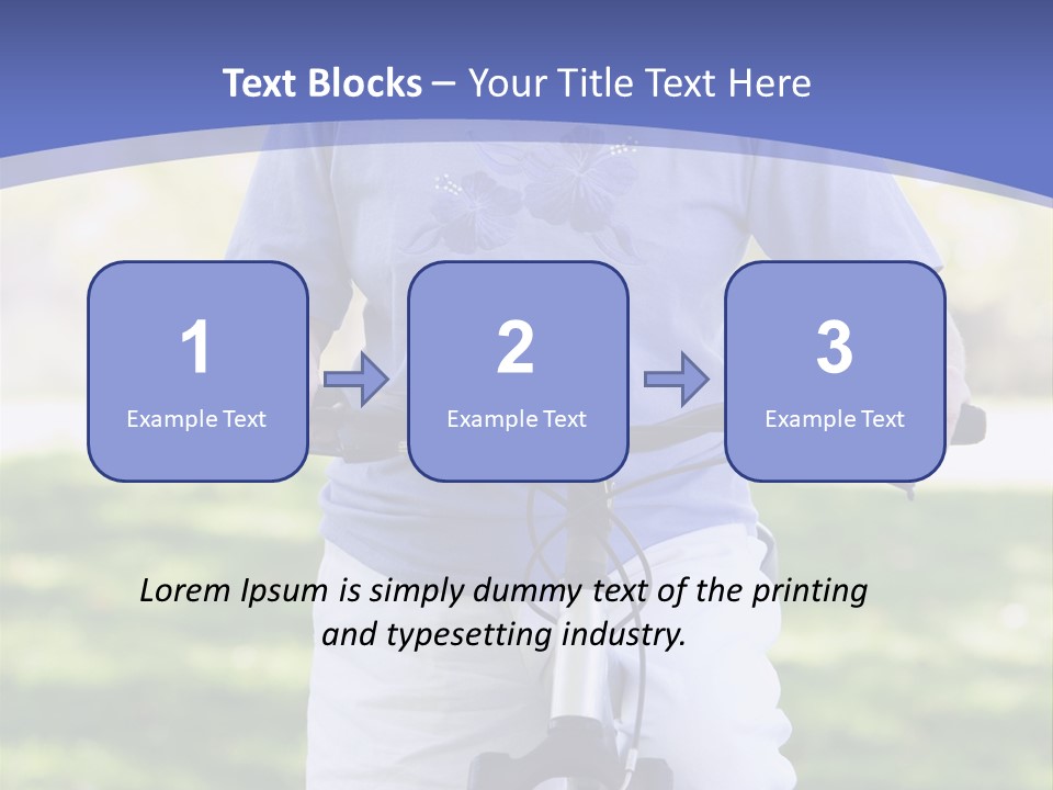 Outside Cycling Person PowerPoint Template