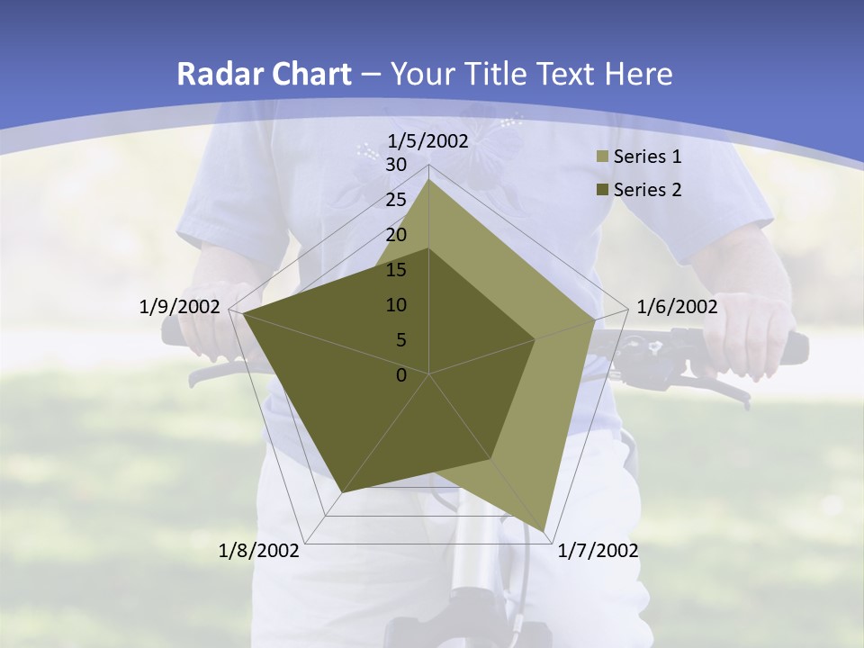 Outside Cycling Person PowerPoint Template