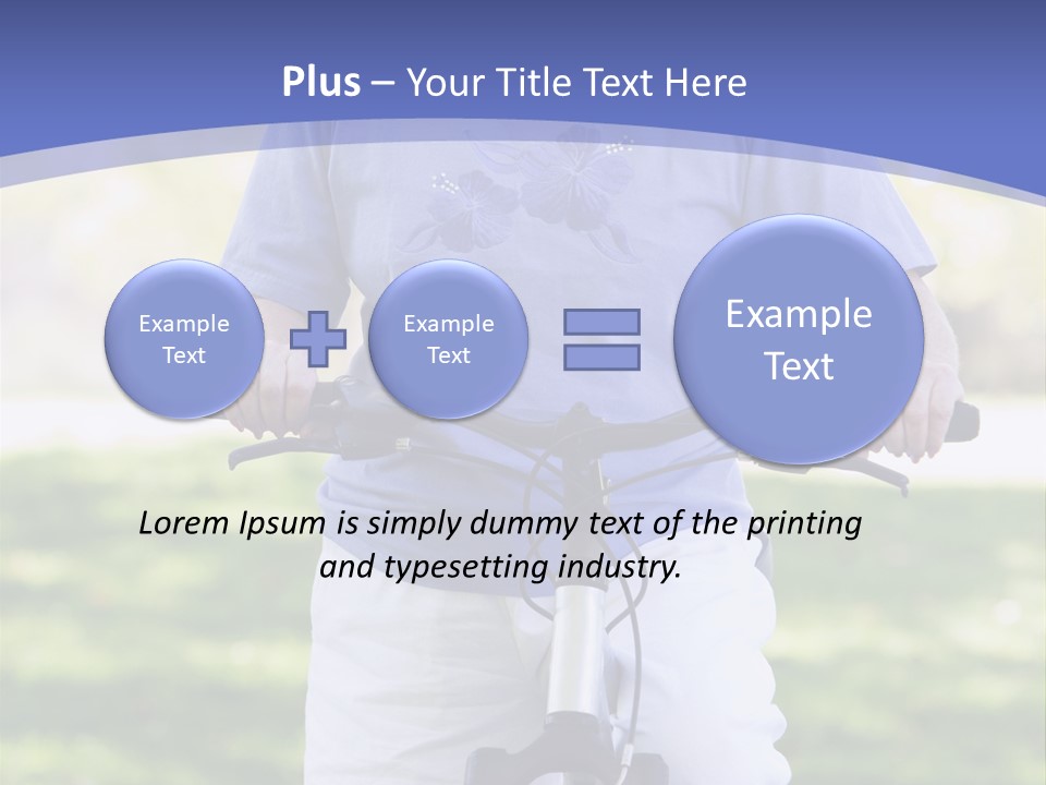 Outside Cycling Person PowerPoint Template