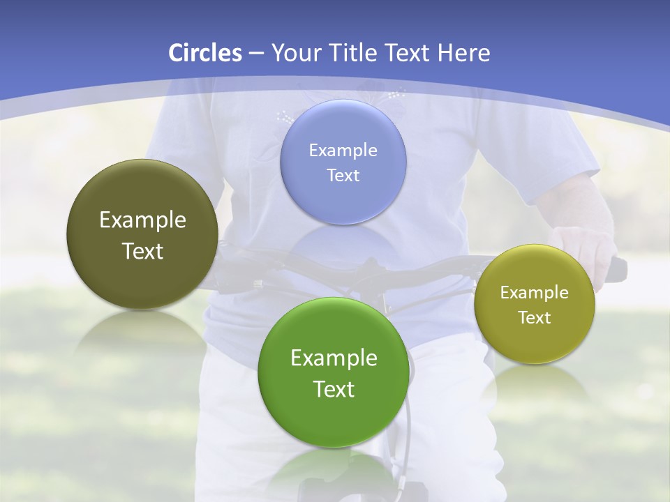 Outside Cycling Person PowerPoint Template