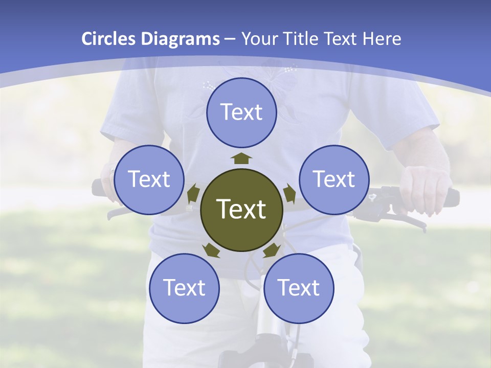 Outside Cycling Person PowerPoint Template