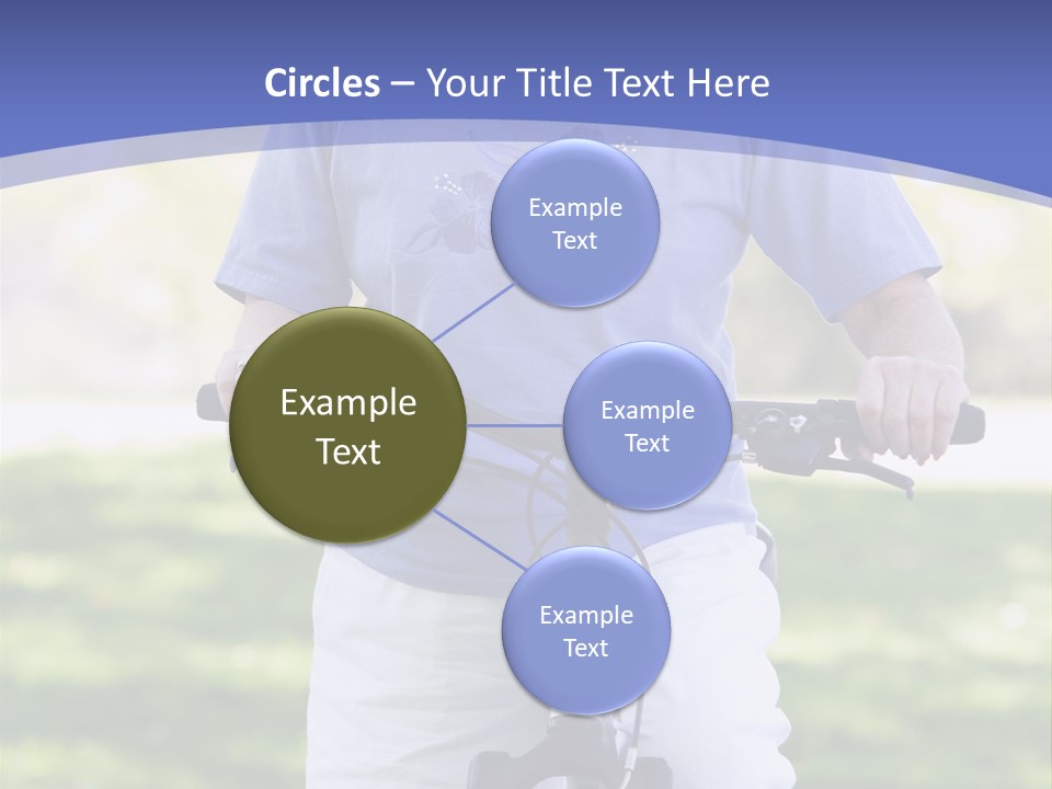 Outside Cycling Person PowerPoint Template