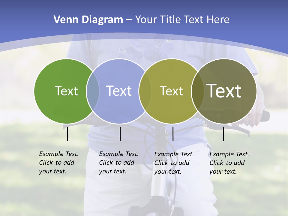 Outside Cycling Person PowerPoint Template