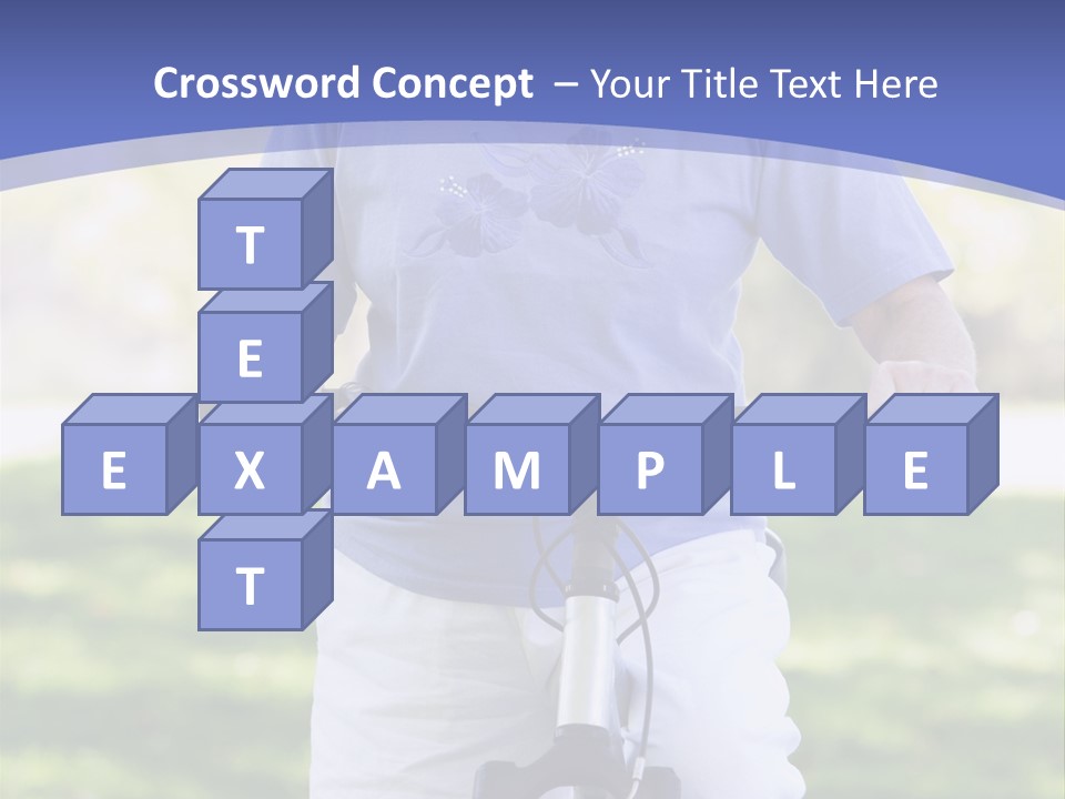 Outside Cycling Person PowerPoint Template