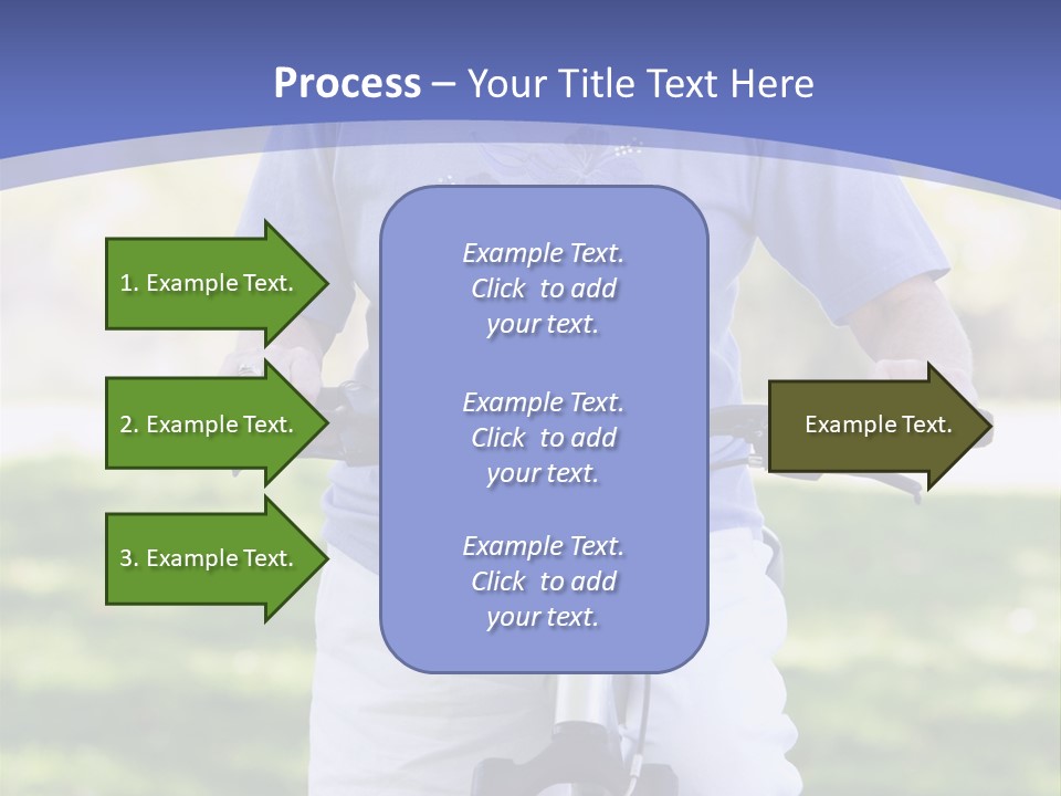 Outside Cycling Person PowerPoint Template