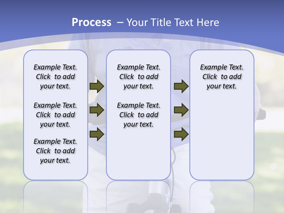 Outside Cycling Person PowerPoint Template