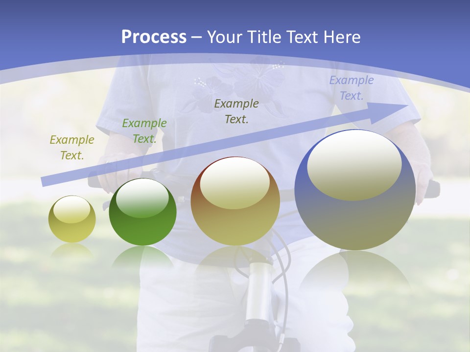 Outside Cycling Person PowerPoint Template