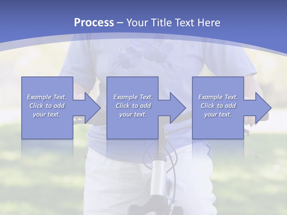 Outside Cycling Person PowerPoint Template