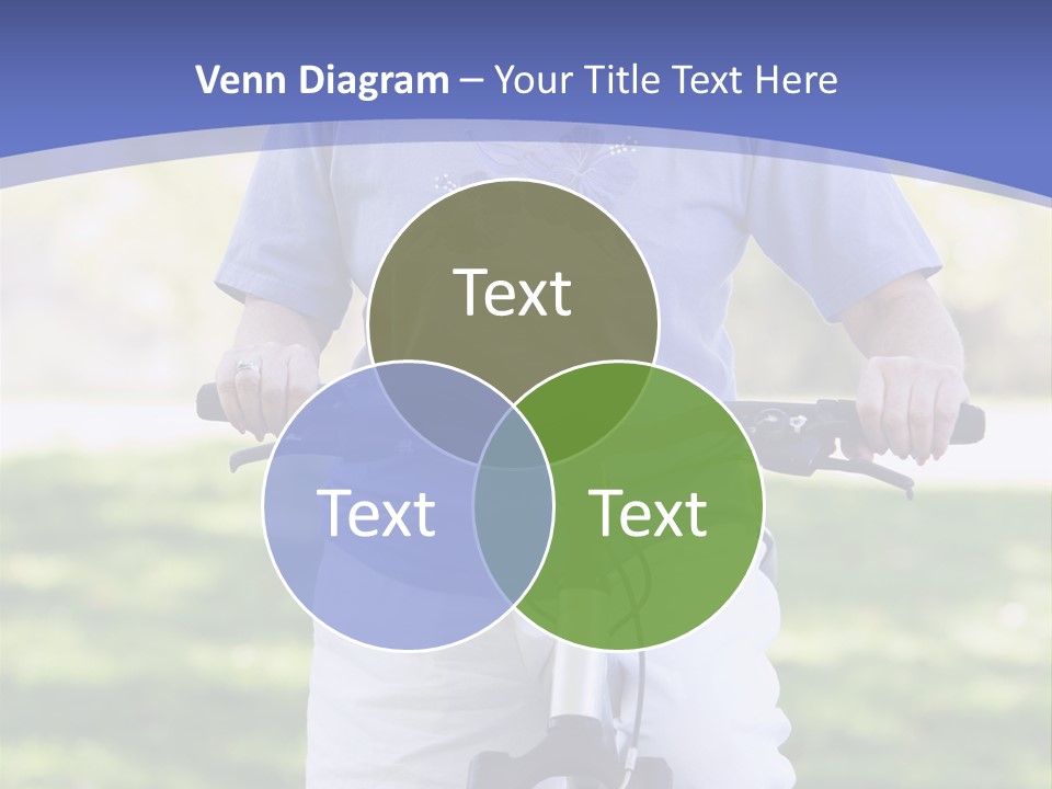 Outside Cycling Person PowerPoint Template