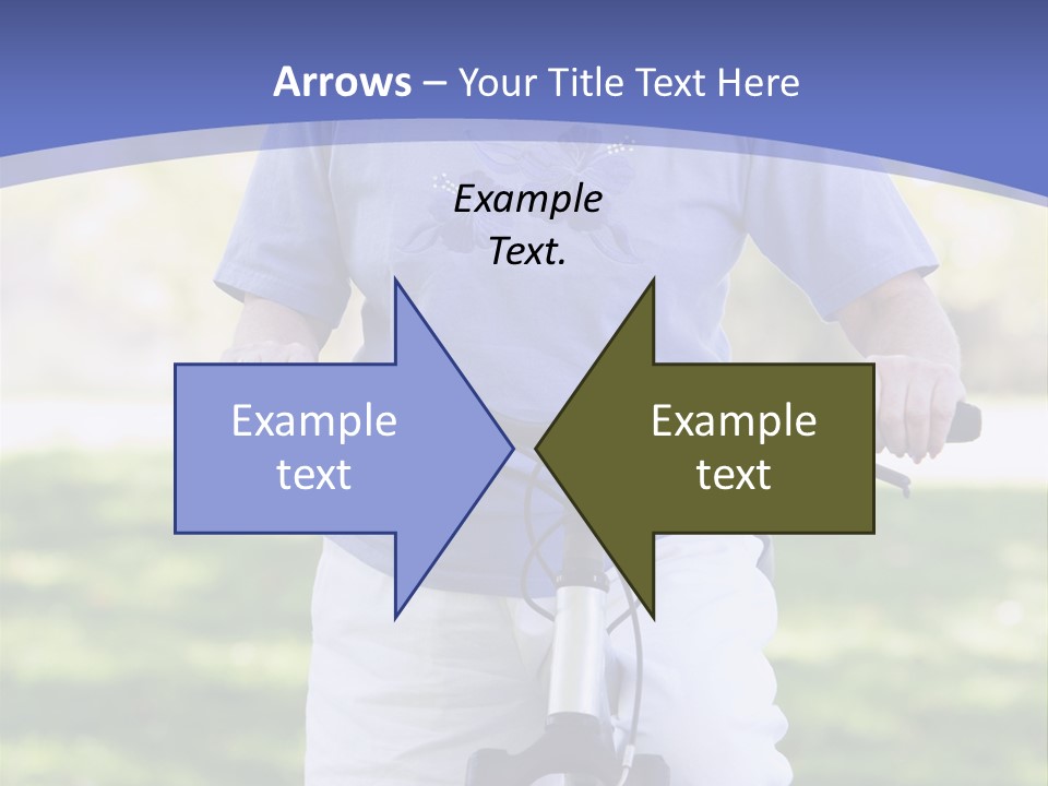 Outside Cycling Person PowerPoint Template
