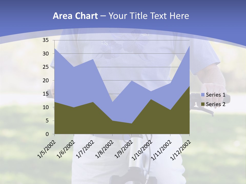 Outside Cycling Person PowerPoint Template