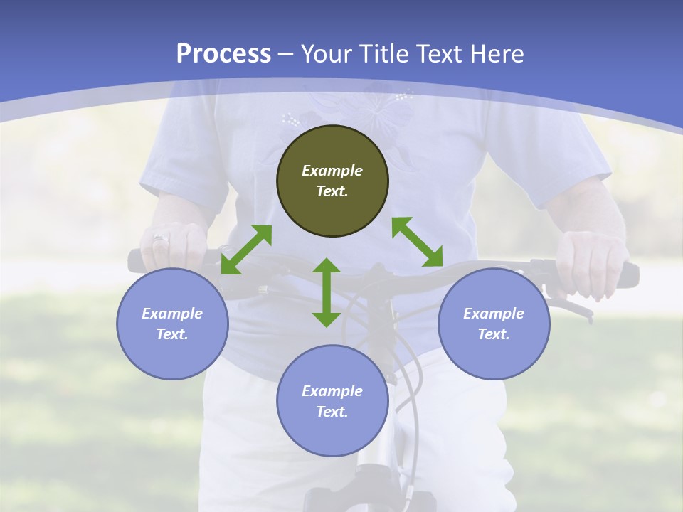 Outside Cycling Person PowerPoint Template