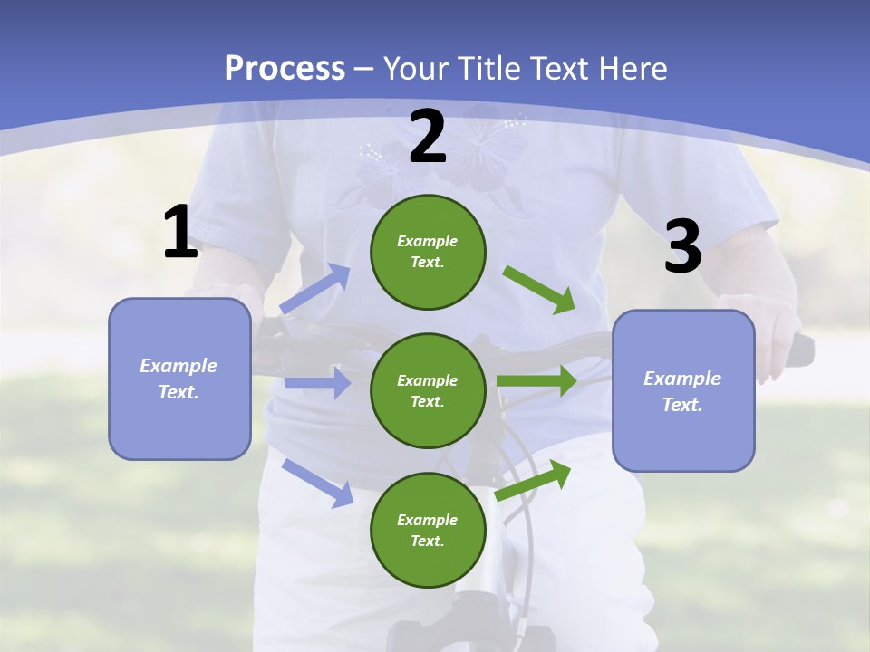 Outside Cycling Person PowerPoint Template