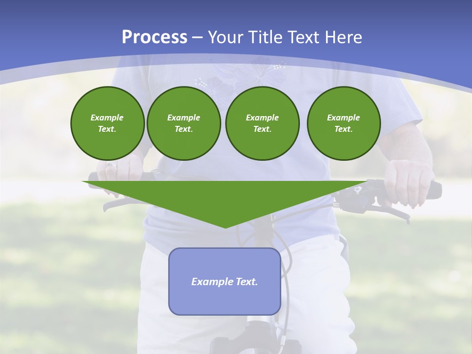 Outside Cycling Person PowerPoint Template
