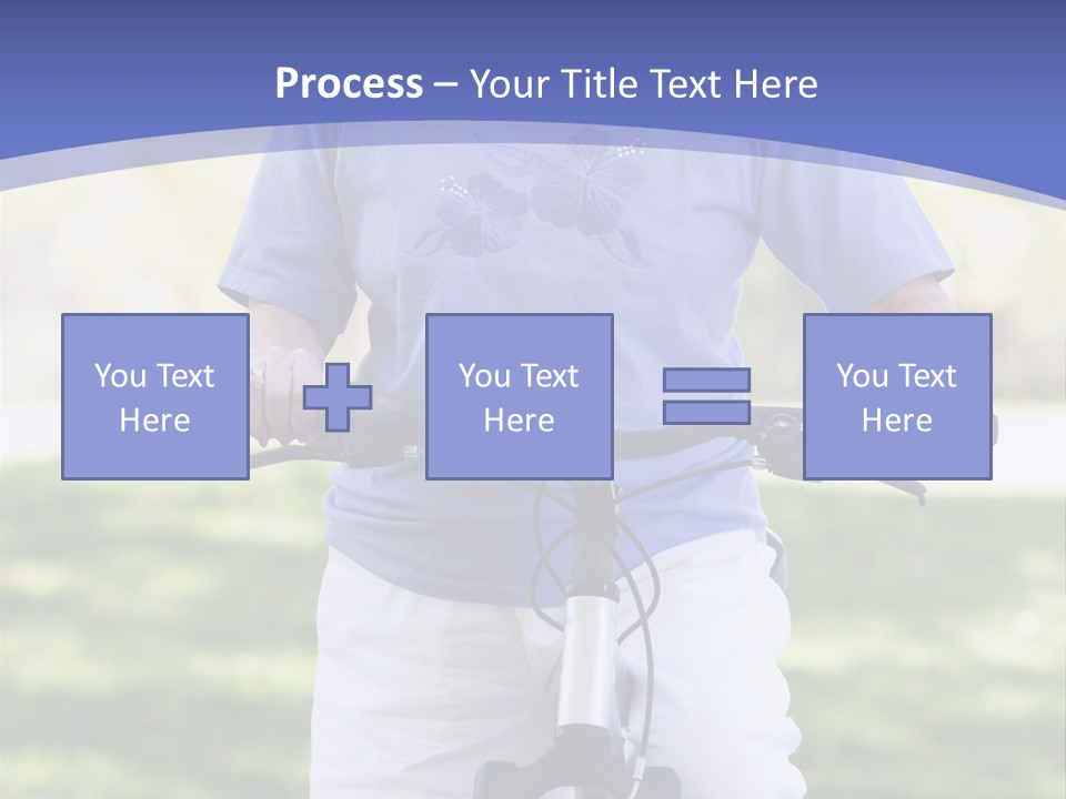 Outside Cycling Person PowerPoint Template