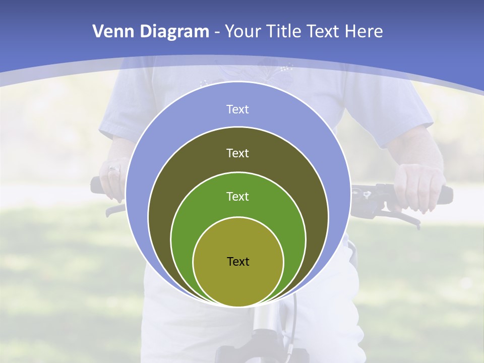 Outside Cycling Person PowerPoint Template