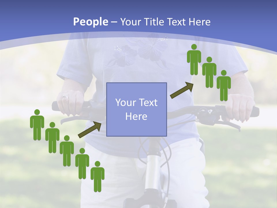 Outside Cycling Person PowerPoint Template