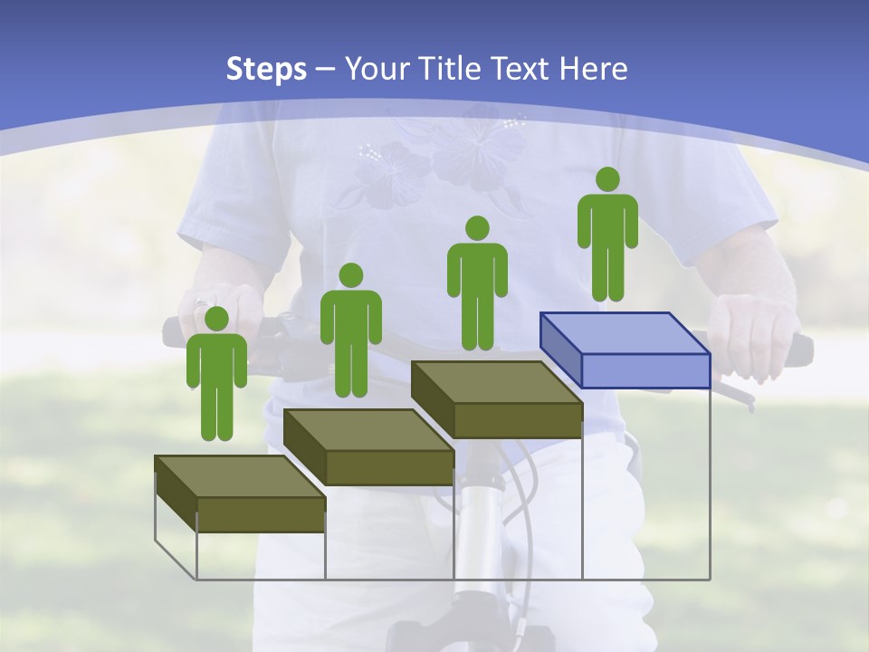 Outside Cycling Person PowerPoint Template