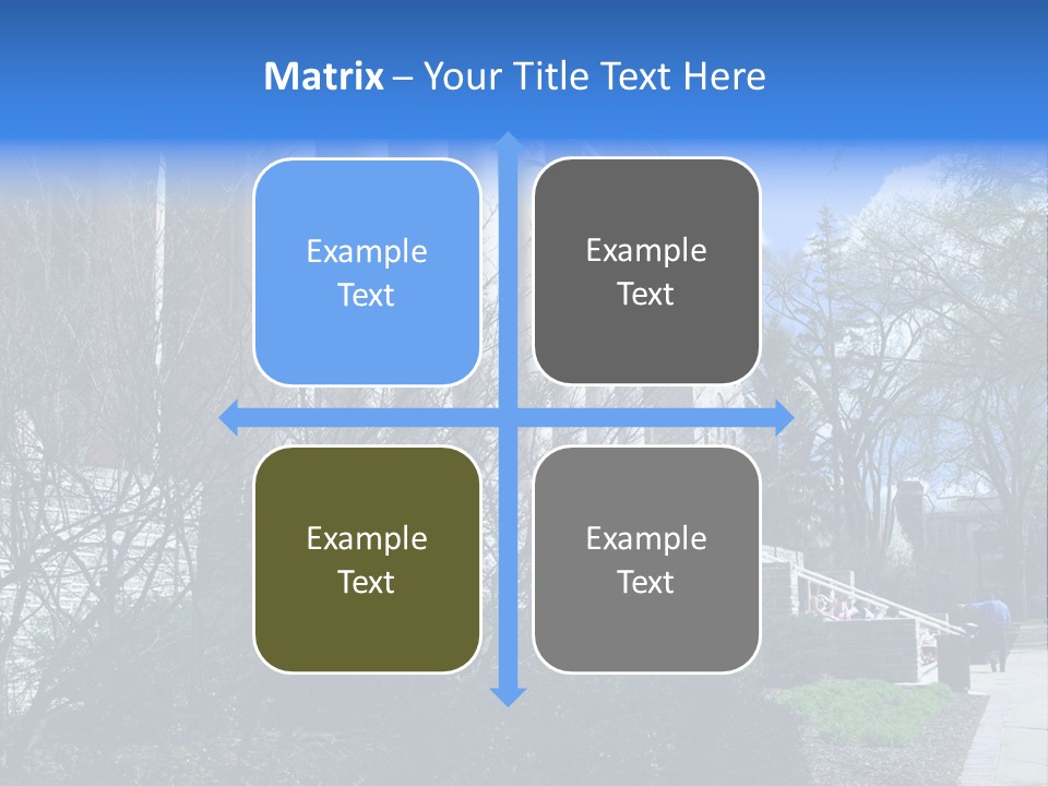 Outside Campus Lecture PowerPoint Template