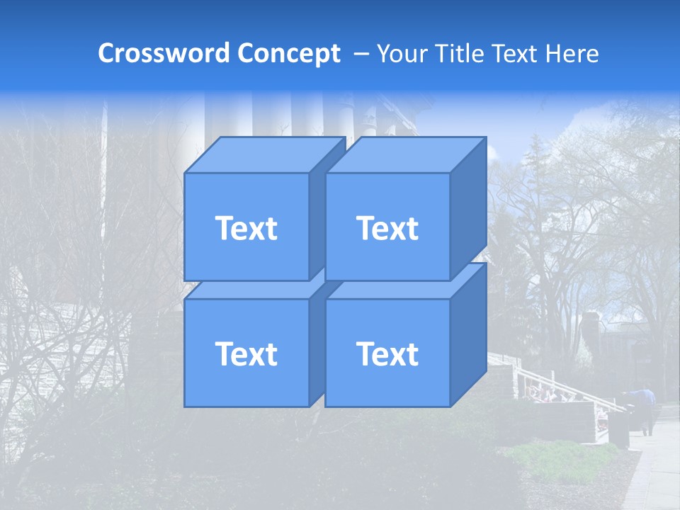 Outside Campus Lecture PowerPoint Template