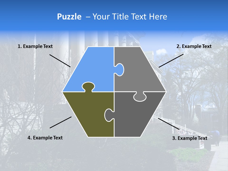 Outside Campus Lecture PowerPoint Template