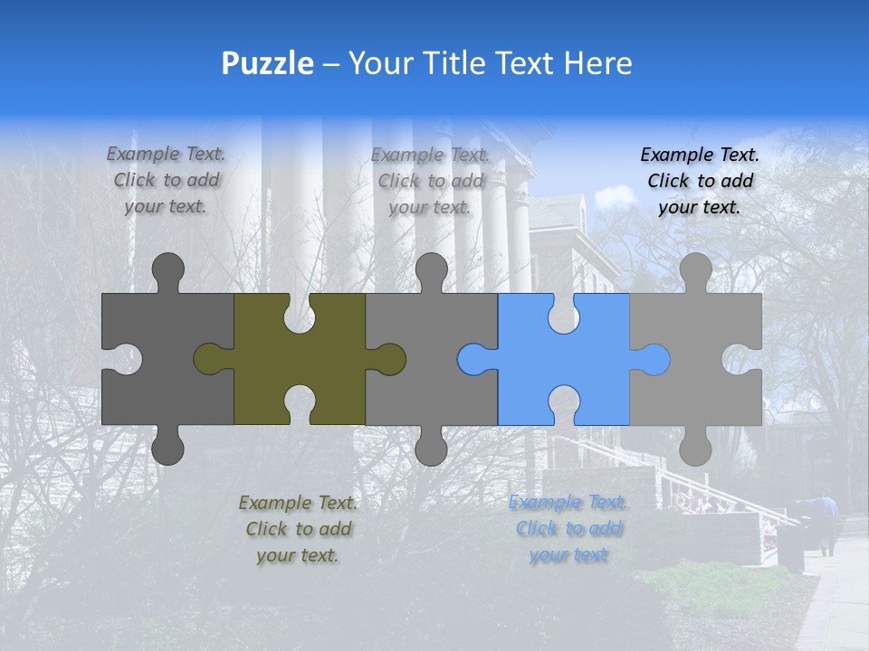 Outside Campus Lecture PowerPoint Template