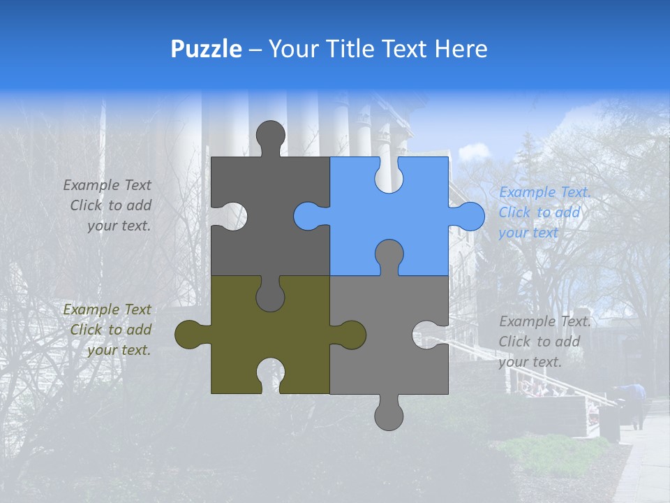 Outside Campus Lecture PowerPoint Template