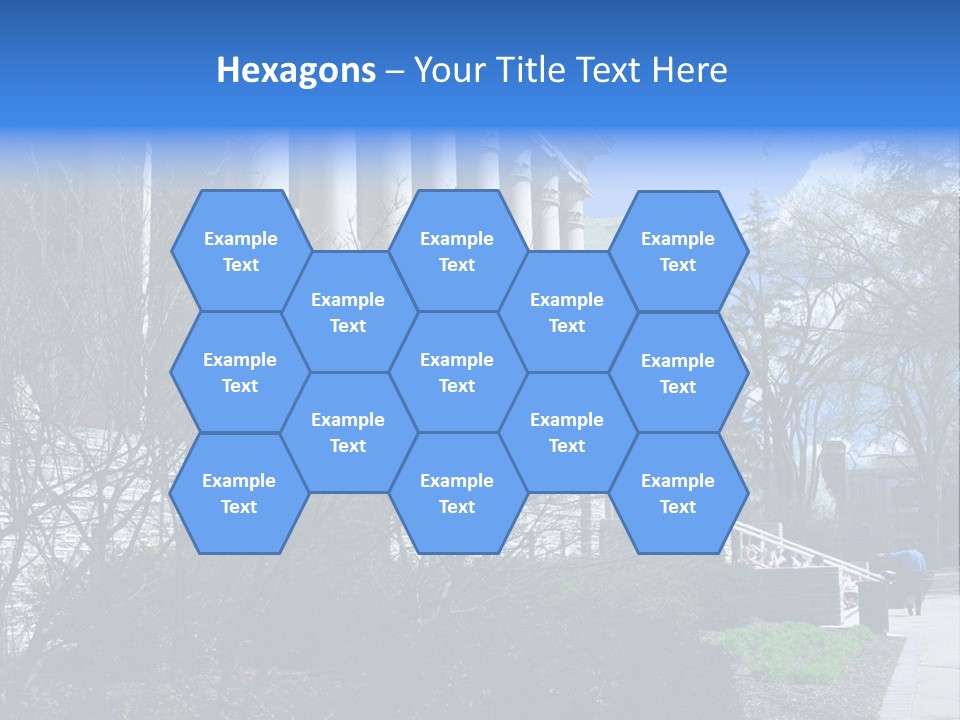 Outside Campus Lecture PowerPoint Template