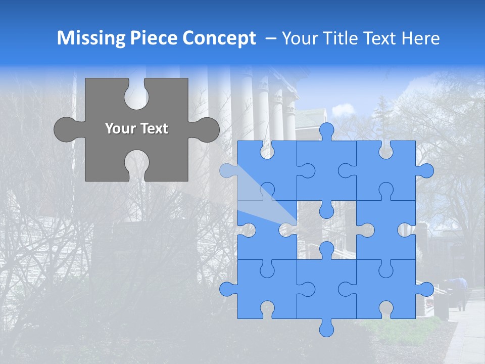 Outside Campus Lecture PowerPoint Template