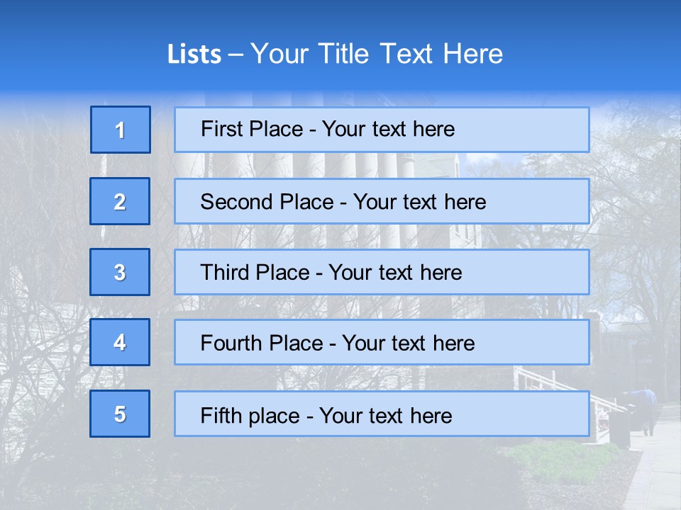 Outside Campus Lecture PowerPoint Template