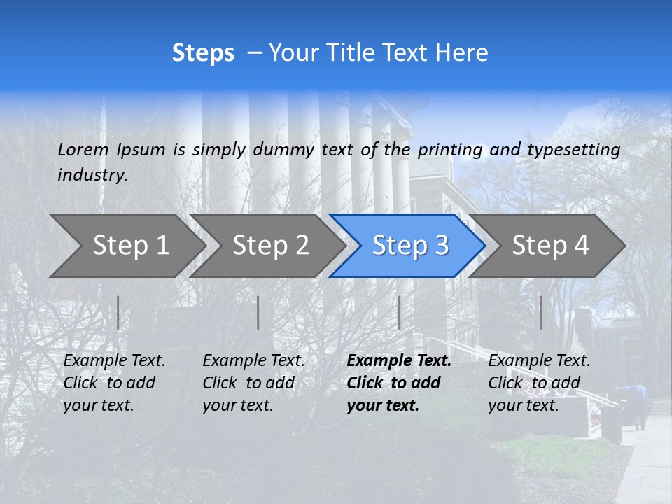 Outside Campus Lecture PowerPoint Template