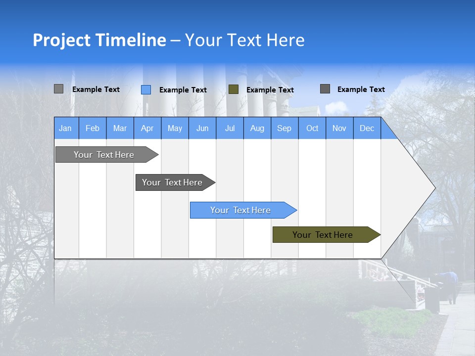 Outside Campus Lecture PowerPoint Template