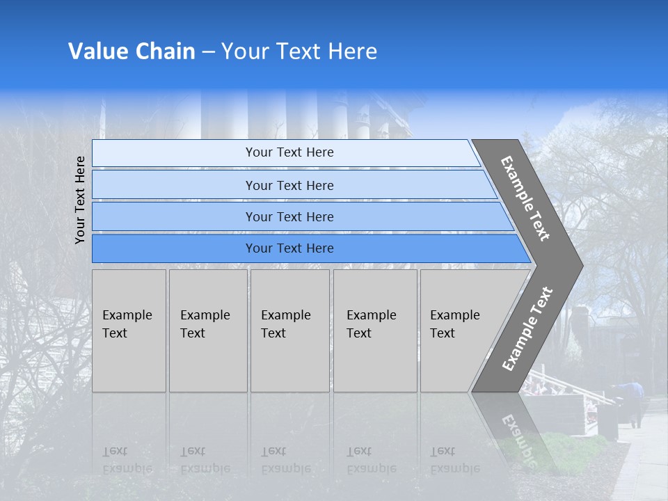 Outside Campus Lecture PowerPoint Template