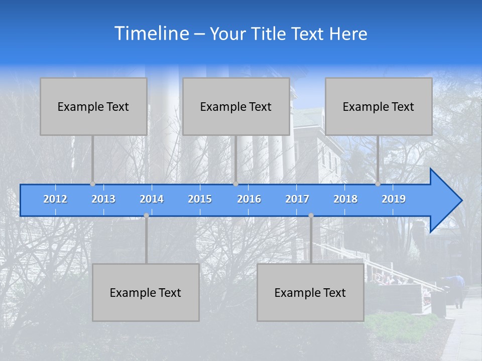 Outside Campus Lecture PowerPoint Template