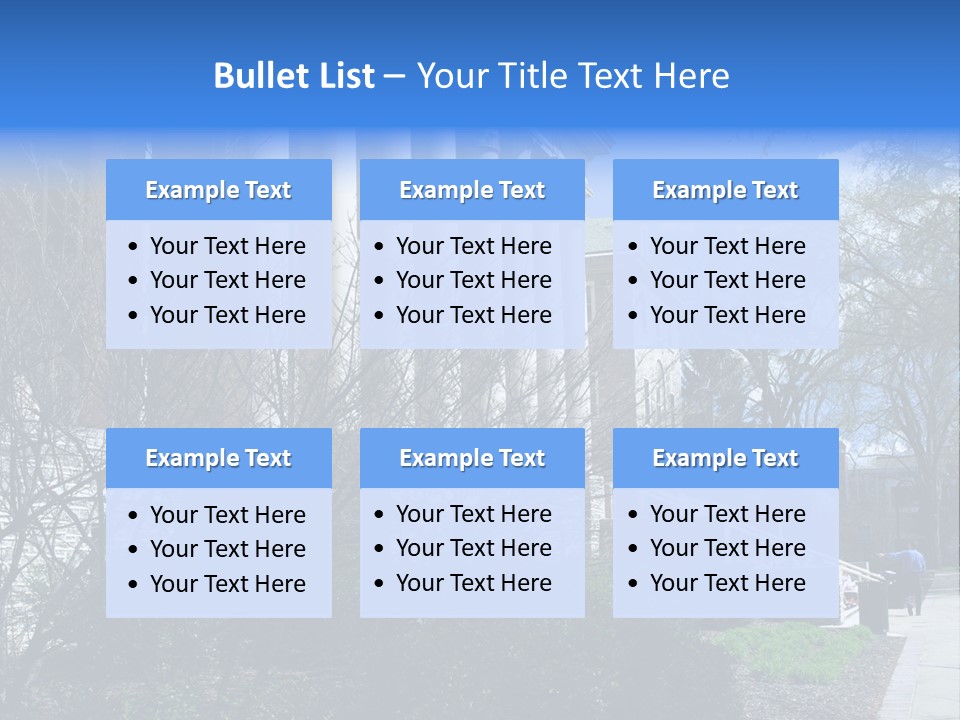 Outside Campus Lecture PowerPoint Template
