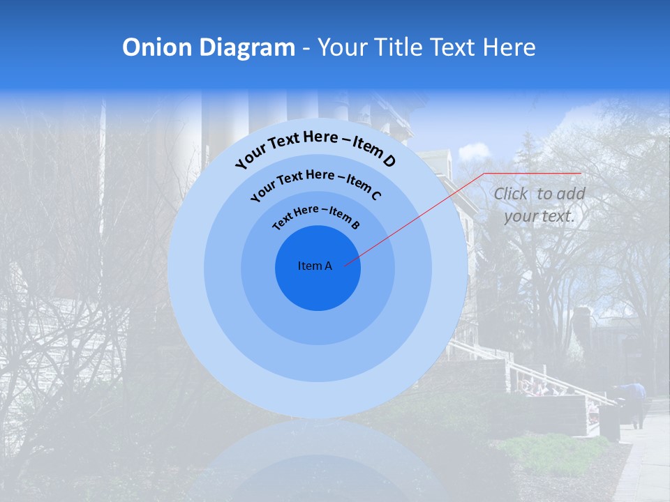 Outside Campus Lecture PowerPoint Template