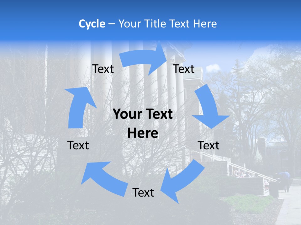 Outside Campus Lecture PowerPoint Template
