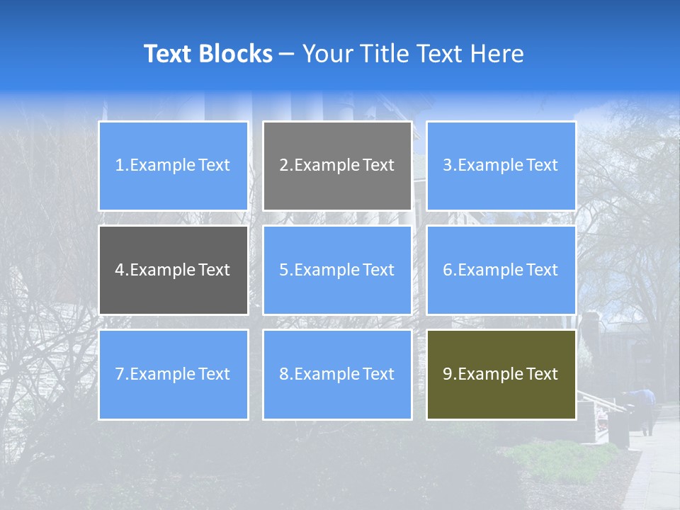Outside Campus Lecture PowerPoint Template