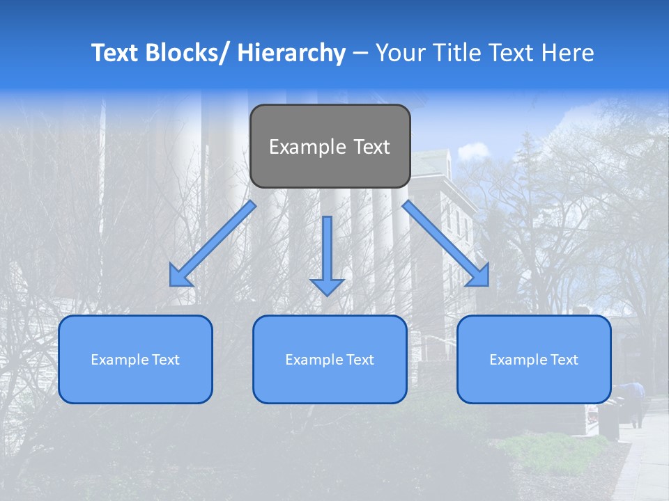 Outside Campus Lecture PowerPoint Template