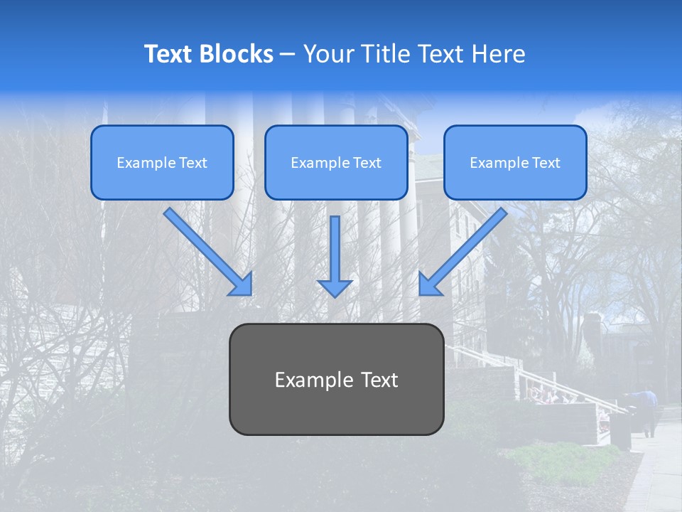 Outside Campus Lecture PowerPoint Template