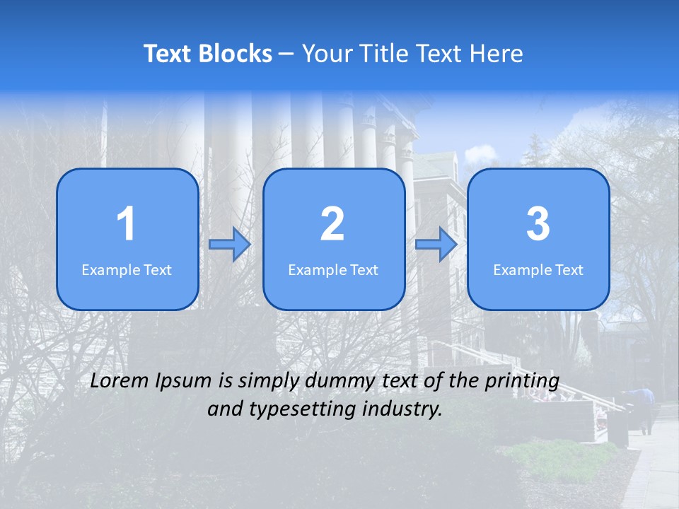 Outside Campus Lecture PowerPoint Template