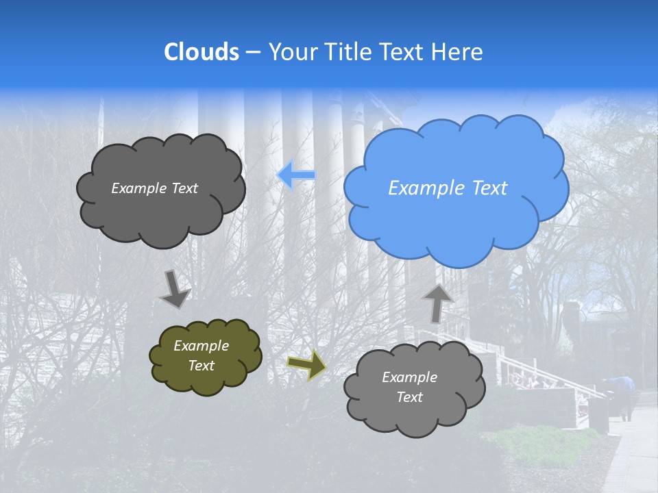 Outside Campus Lecture PowerPoint Template