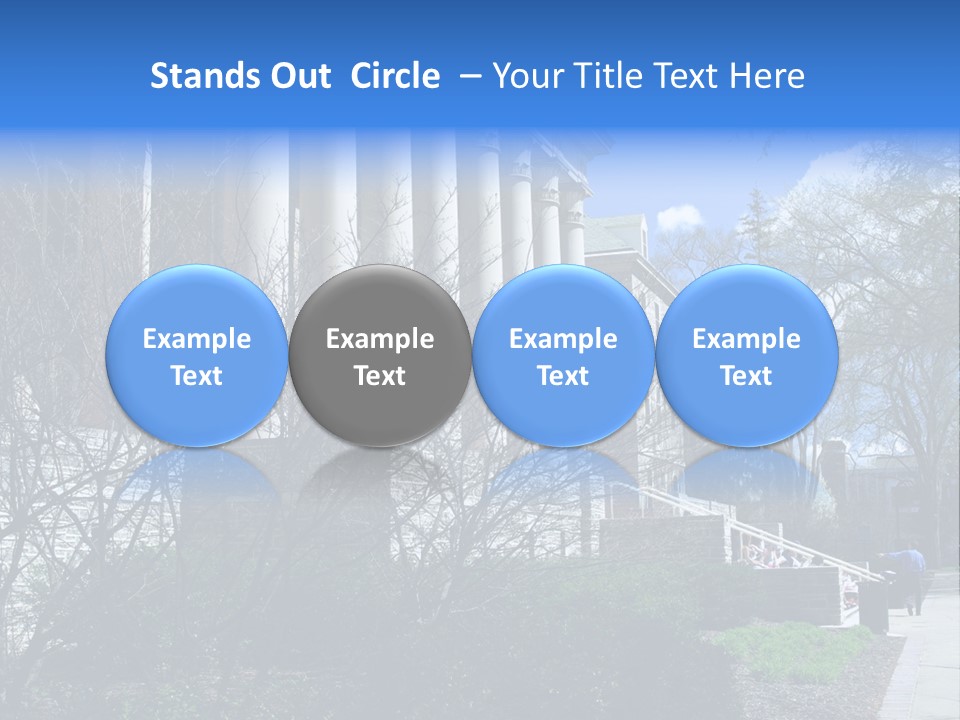 Outside Campus Lecture PowerPoint Template