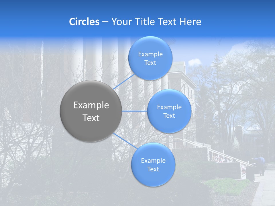 Outside Campus Lecture PowerPoint Template