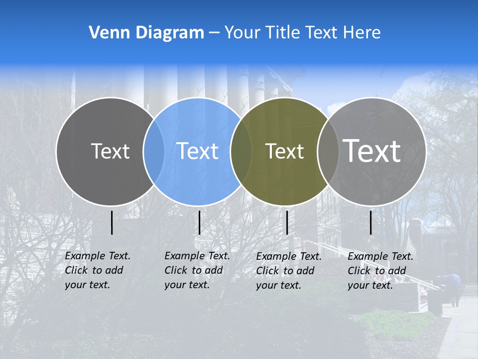 Outside Campus Lecture PowerPoint Template