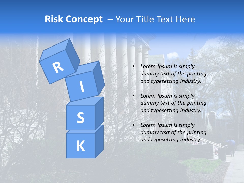 Outside Campus Lecture PowerPoint Template