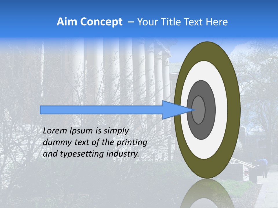 Outside Campus Lecture PowerPoint Template